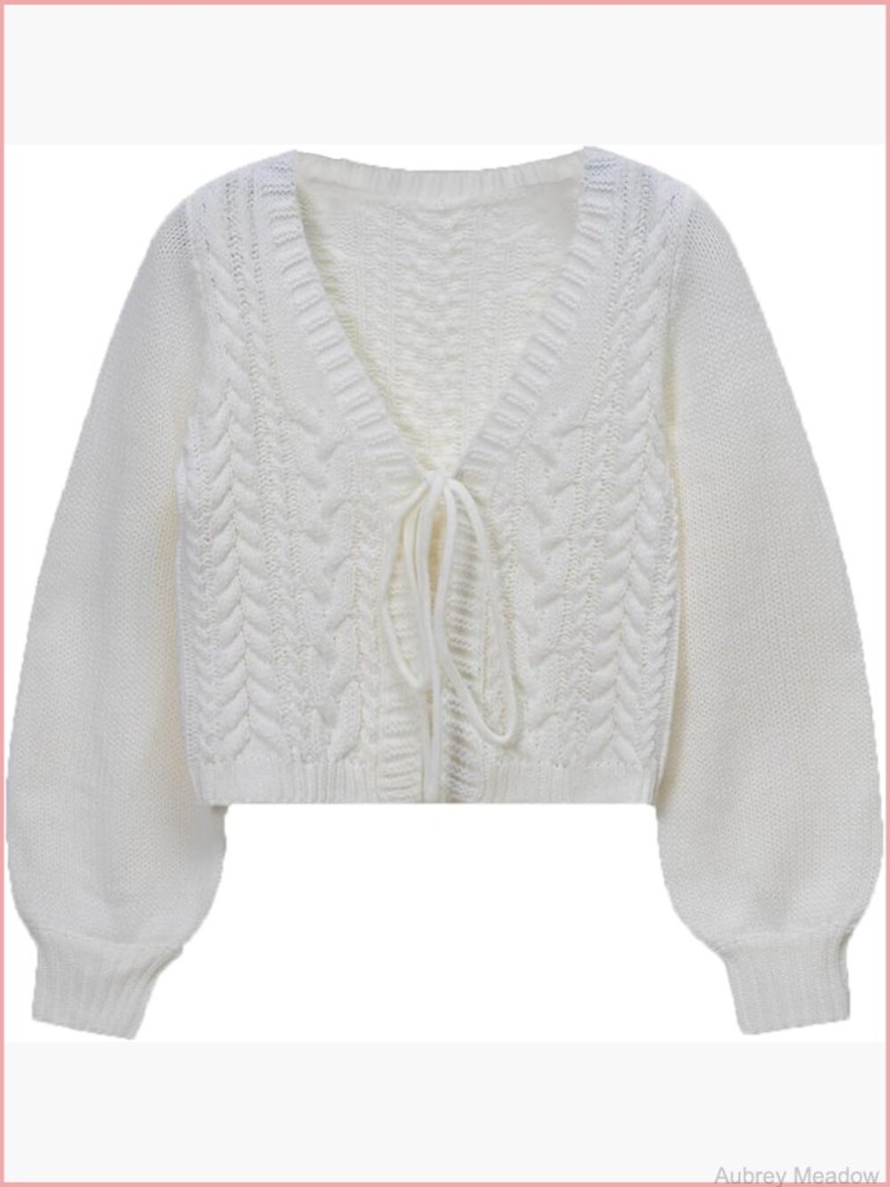 Cardigan Sweater Cropped Tie Front Lightweight Long Sleeve Fall Shrugs